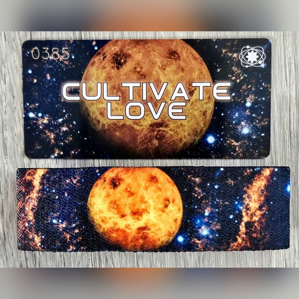 ZOX "CULTIVATE LOVE" #385/1000 RARE MED DIAMOND STITCH Planetary Set WRISTBAND